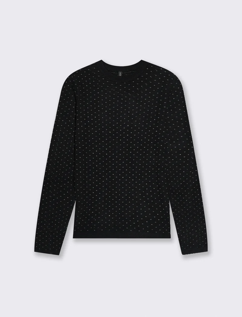 PULLOVER MANICA LUNGA - Nero