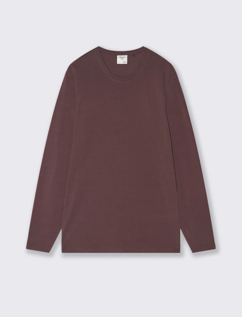 T-SHIRT BASIC SLIM FIT - Bordeaux