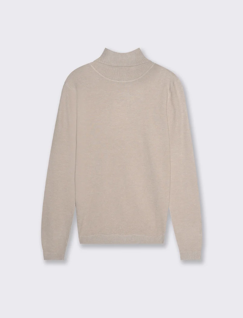 PULLOVER BASICO - Sabbia