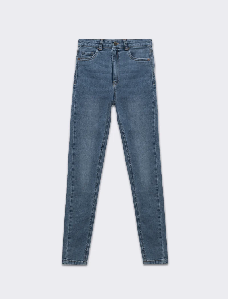 Jeans basico skinny da donna - Denim