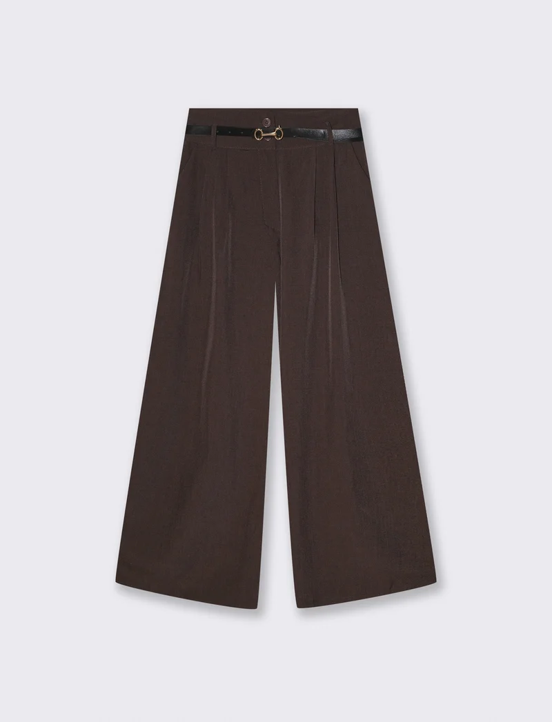 PANTALONE CON CINTURA - Moro