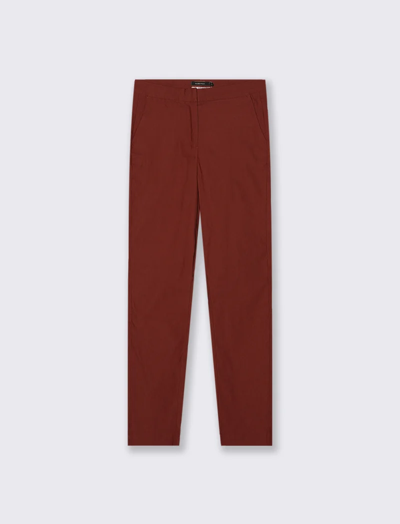 PANTALONE SLIM - Marrone bruciato