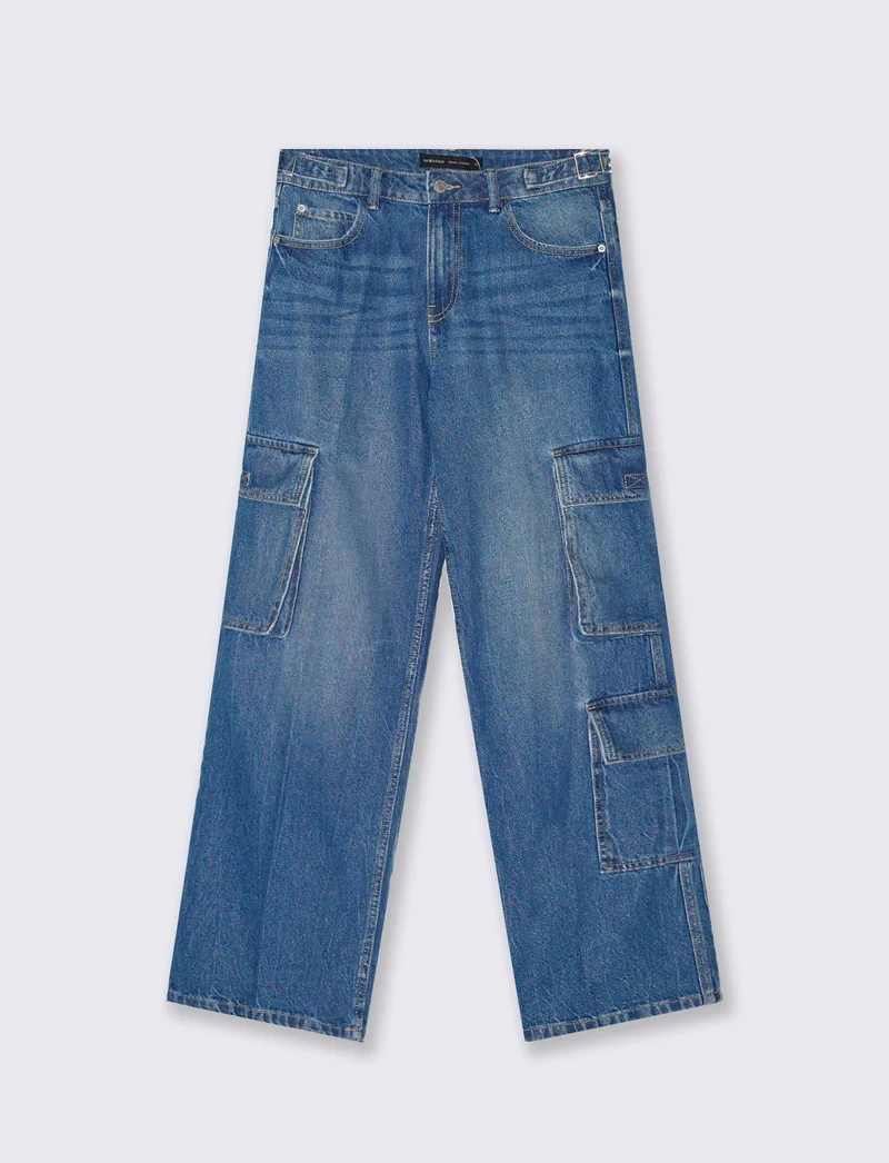 JEANS CARGO - Denim