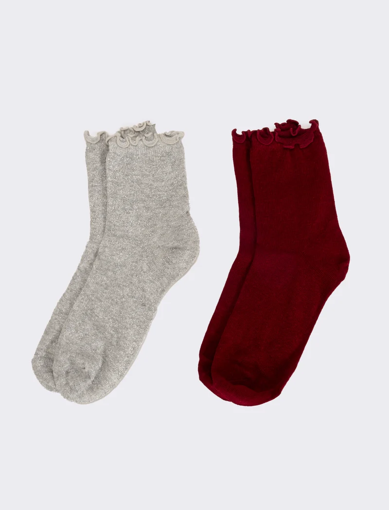 Calzini donna freel 2 paia - Grigio