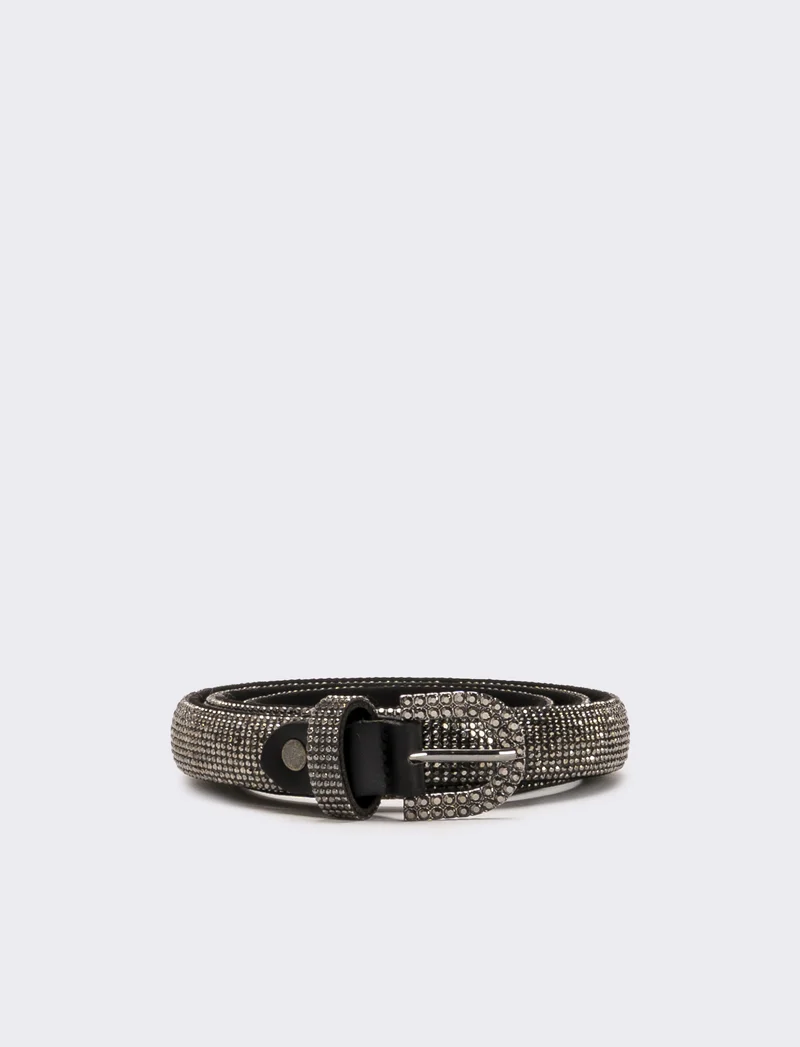 Cintura donna sottile con strass - canna di fucile