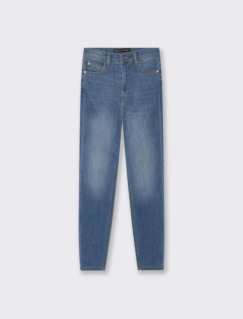 JEANS SKINNY SUPER HIGH WAIST - Denim