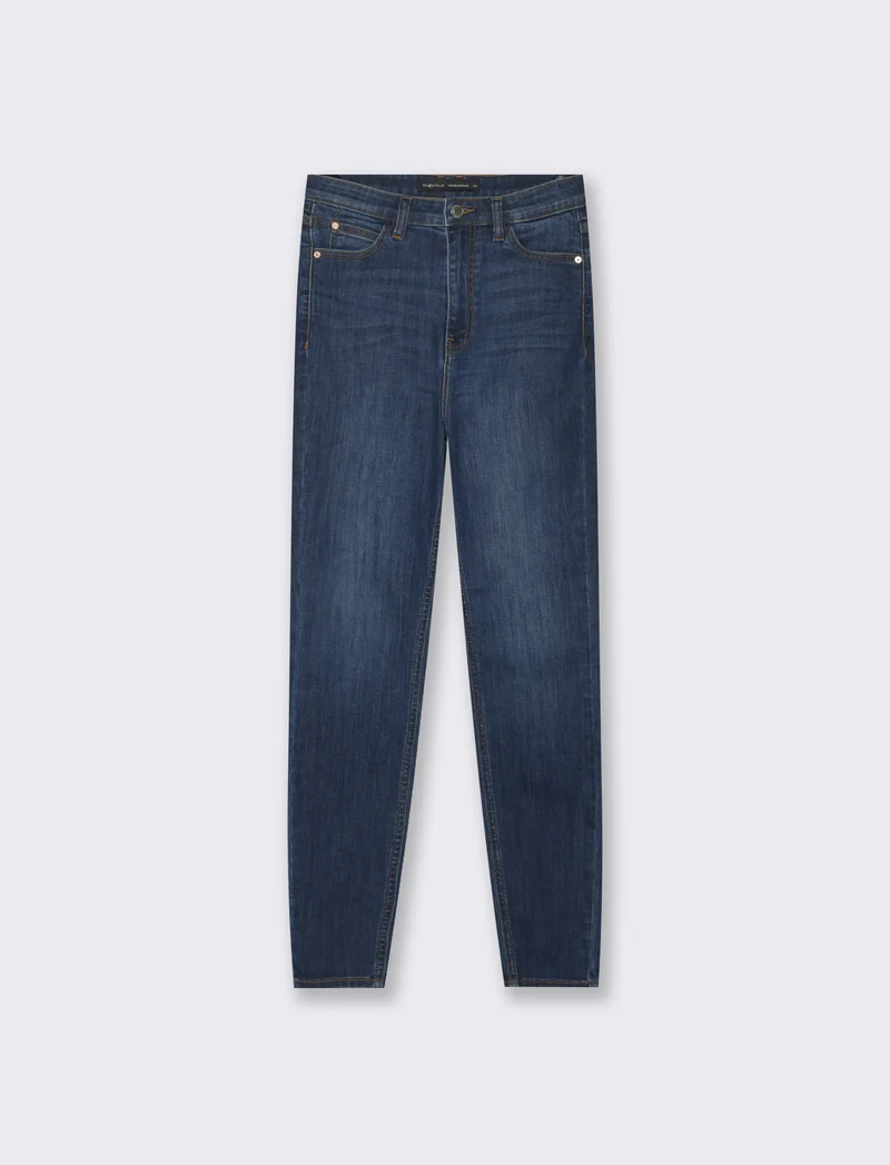 JEANS SKINNY SUPER HIGH WAIST - DENIM SCURO