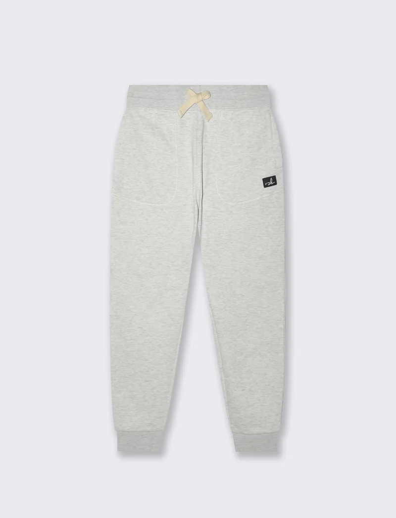 PANTALONI IN FELPA RELAXED FIT - Grigio mel.