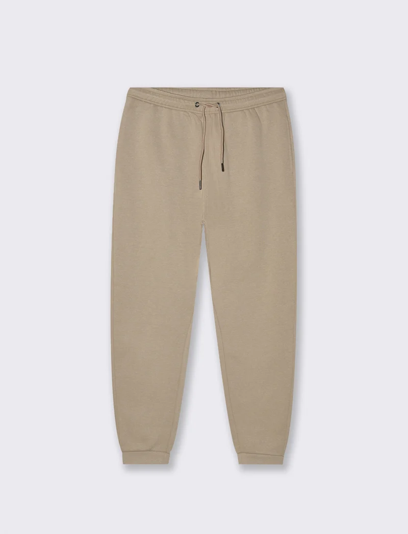 PANTALONI IN FELPA MELANGE - Beige