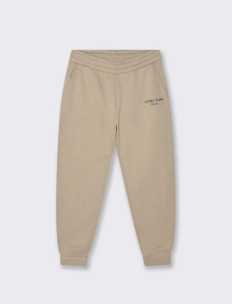 PANTALONI JOGGER IN FELPA BAGGY FIT - Beige