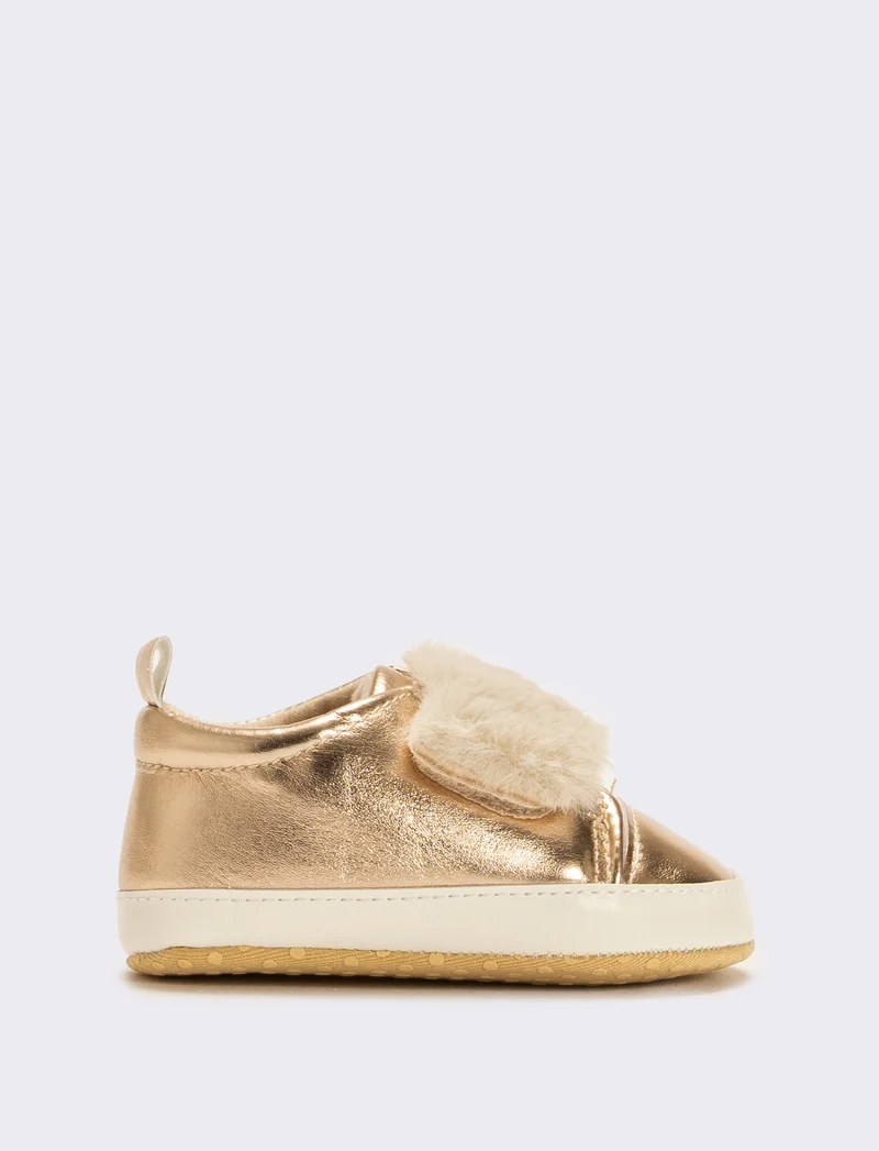 Scarpa furry effect da neonata - Rosa