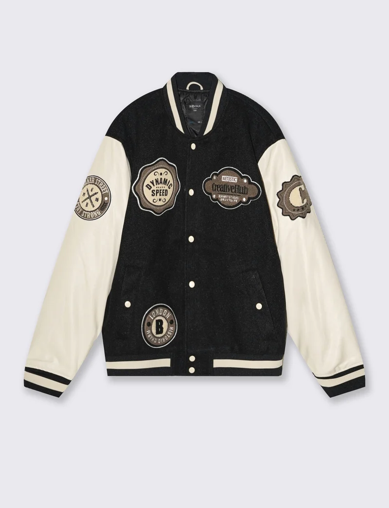BOMBER VARSITY - Nero