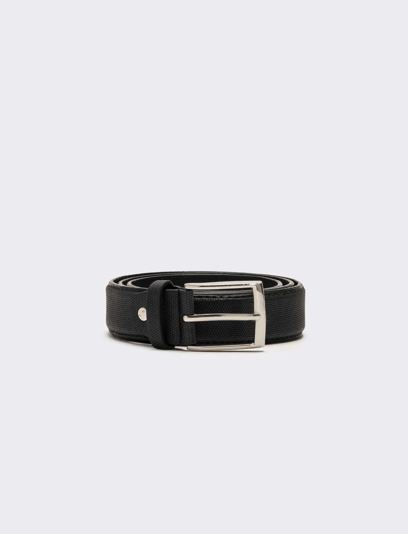Cintura uomo fusto stampato - Nero