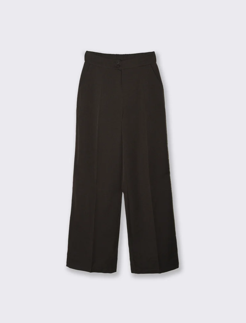 PANTALONE STRAIGHT VITA ALTA - Moro