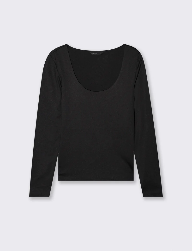 T-SHIRT MANICA LUNGA - Nero