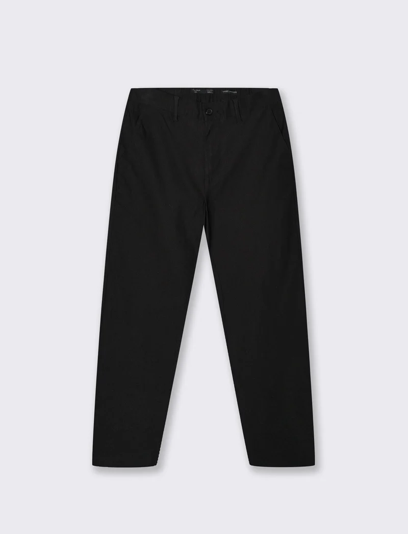PANTALONI CHINO JOGGER IN TESSUTO TECNICO STRETCH - Nero