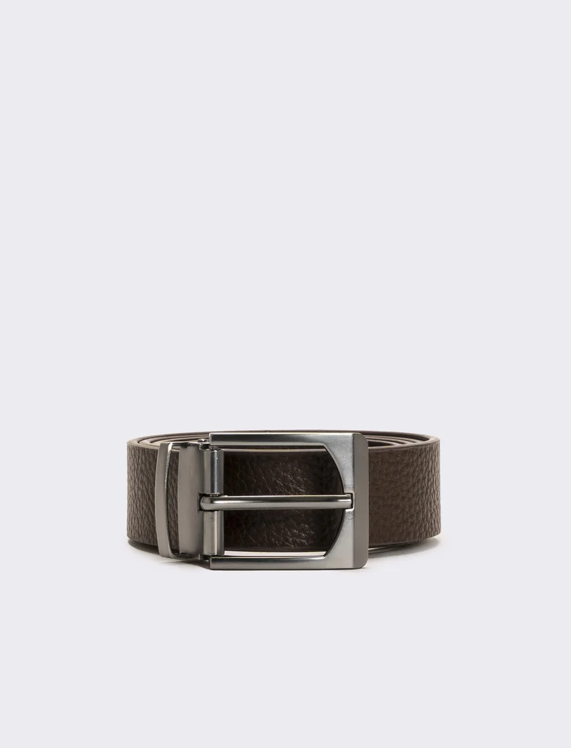 Cintura uomo con attacco rapido 3,5 cm - Marrone