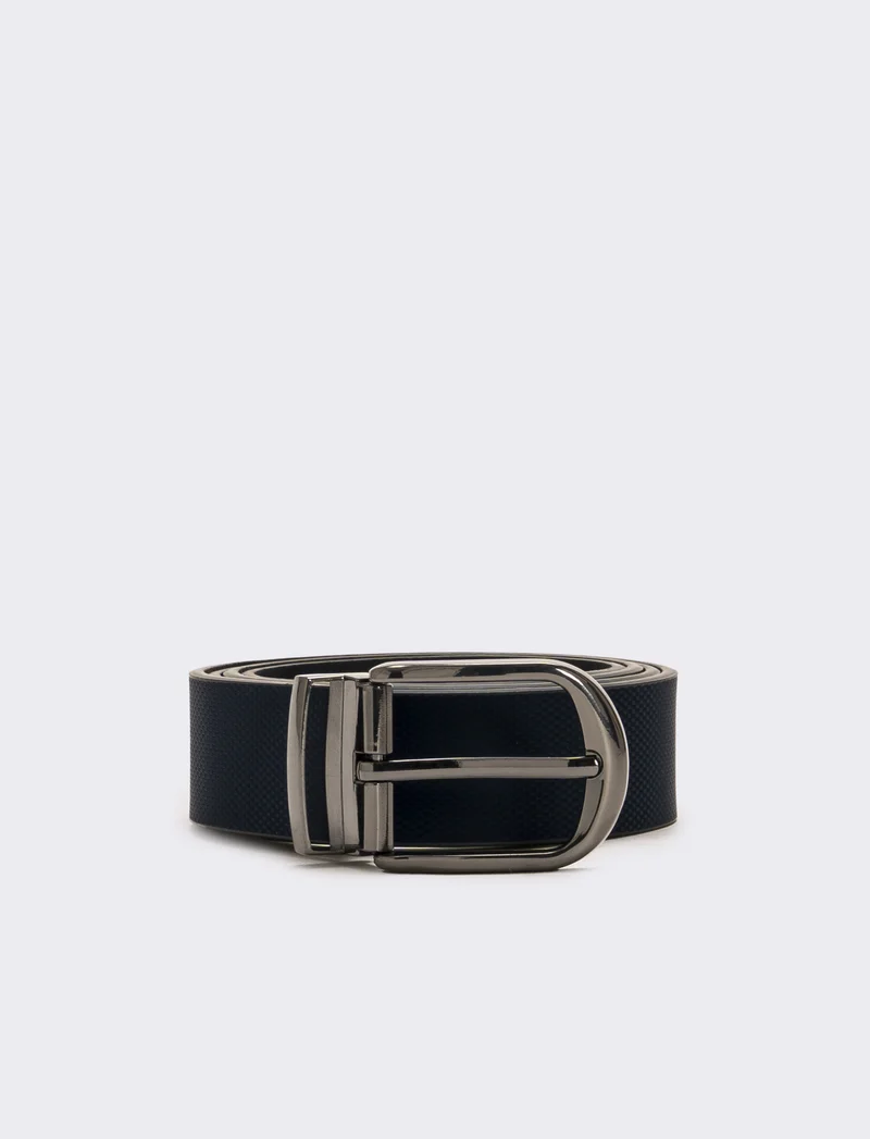 Cintura uomo basic 3,5 cm - Blu