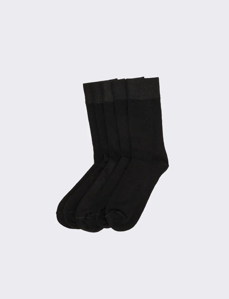 Calzini corti uomo 5 paia - Nero