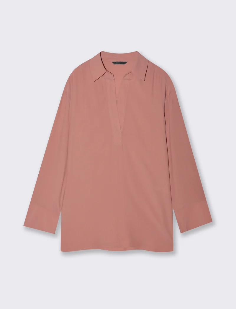 CASACCA CON SCOLLO SERAFINO - Rosa polvere