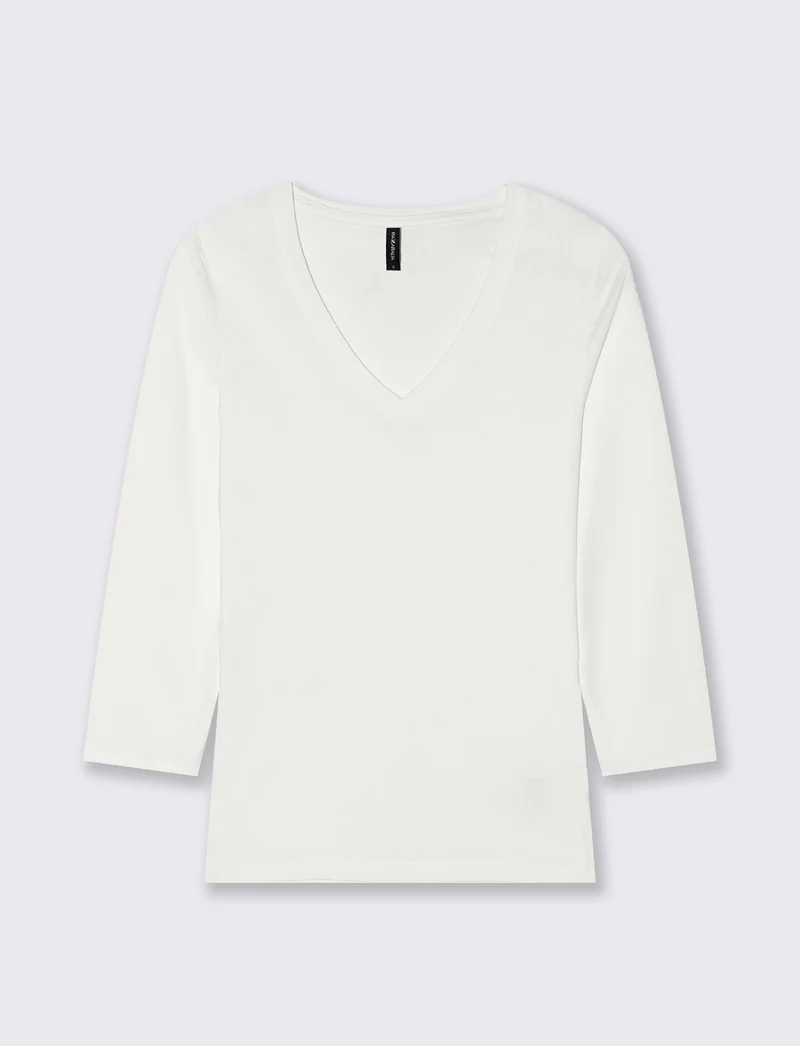 T-SHIRT BASICA - Bianco latte