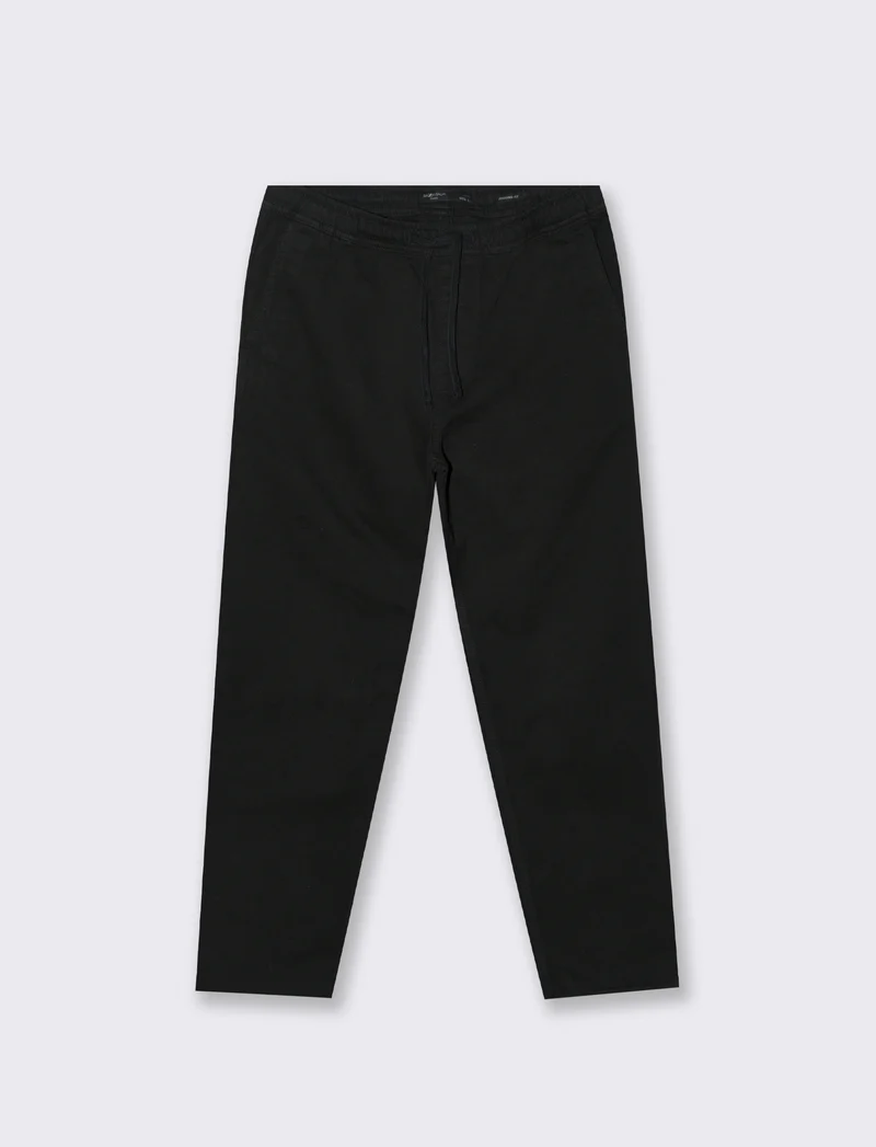 PANTALONI JOGGER EFFETTO DENIM - Nero
