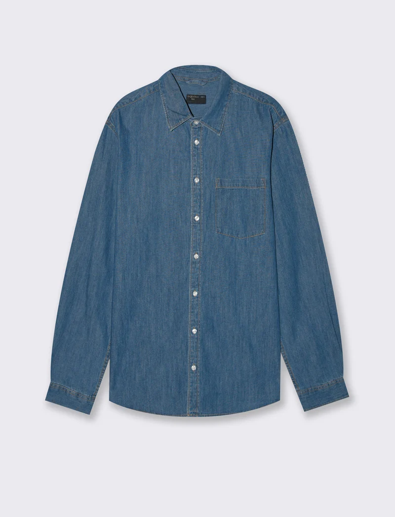 CAMICIA IN DENIM - Denim