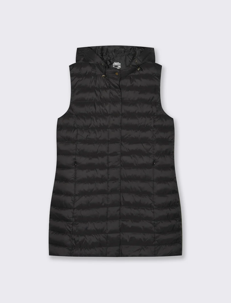 GIUBBOTTO SMANICATO - Nero