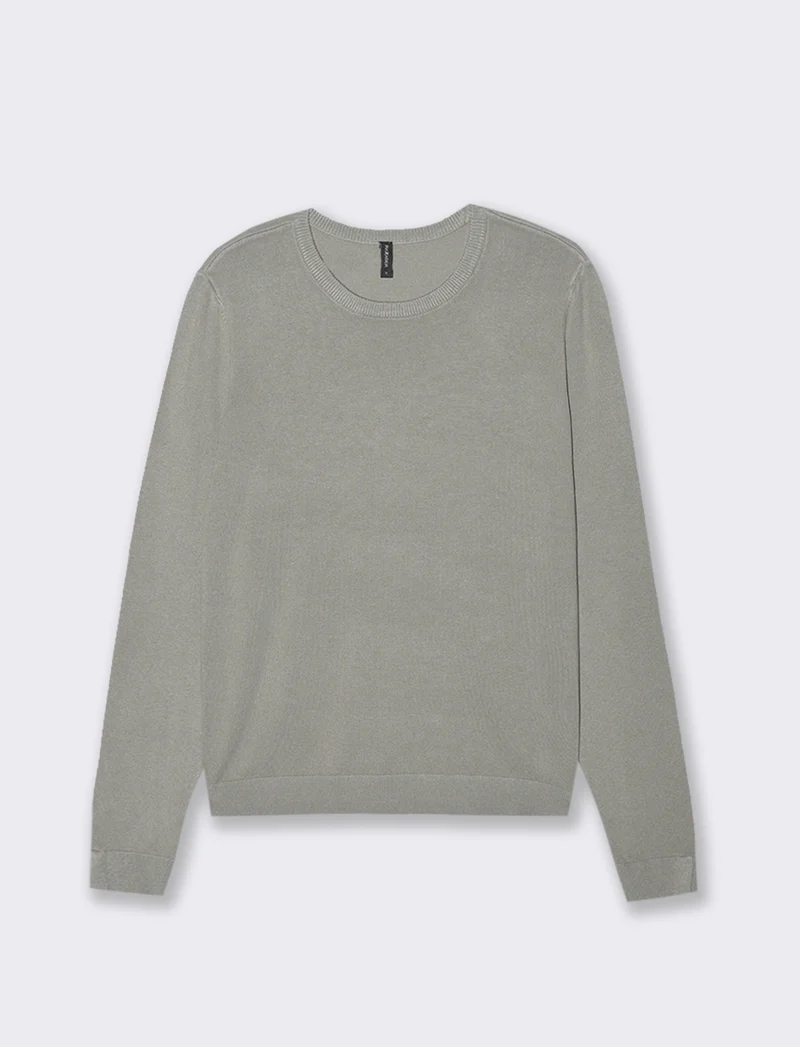 PULLOVER GIROCOLLO - Verdino