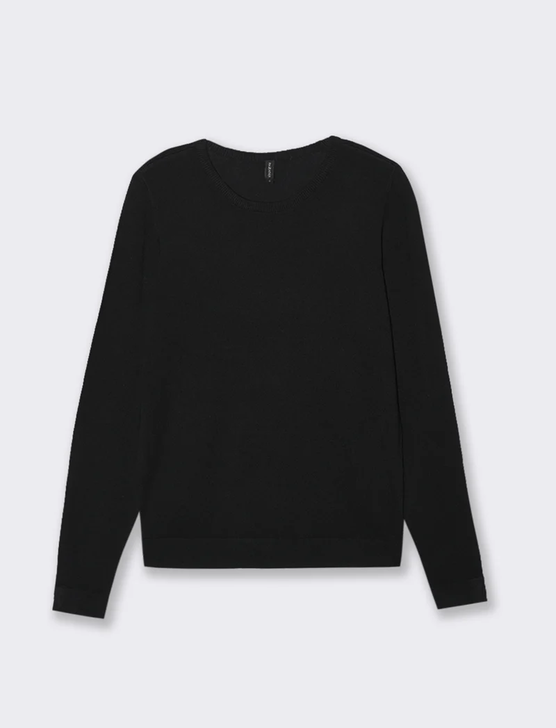 PULLOVER GIROCOLLO - Nero