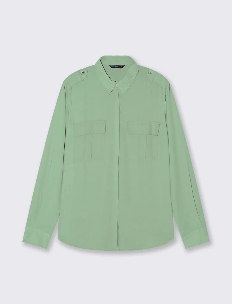 CAMICIA MANICA LUNGA - Verde foresta