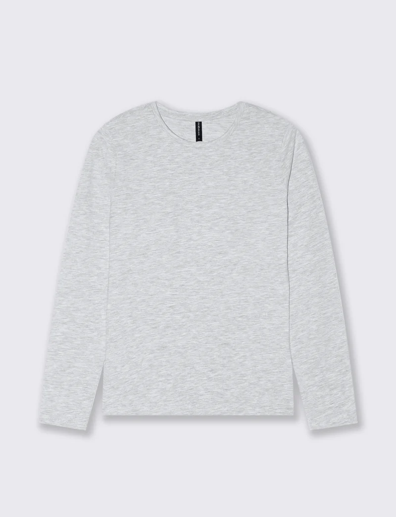 T-SHIRT BASICA - Grigio chiaro mel.