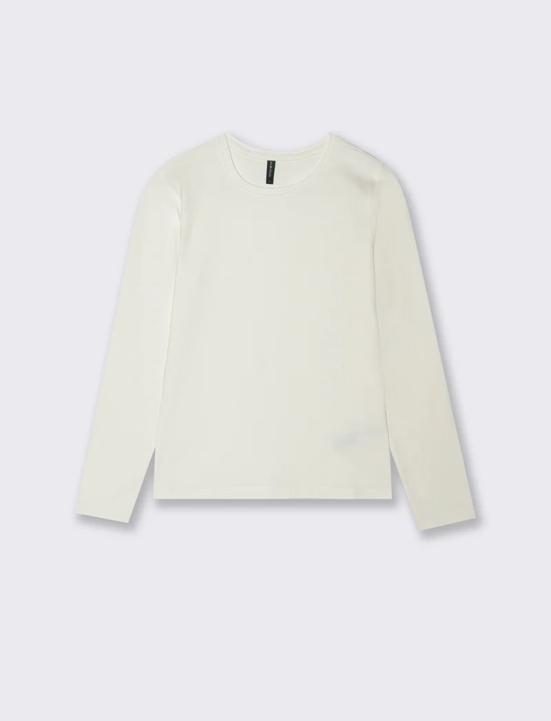 T-SHIRT BASICA - Bianco latte
