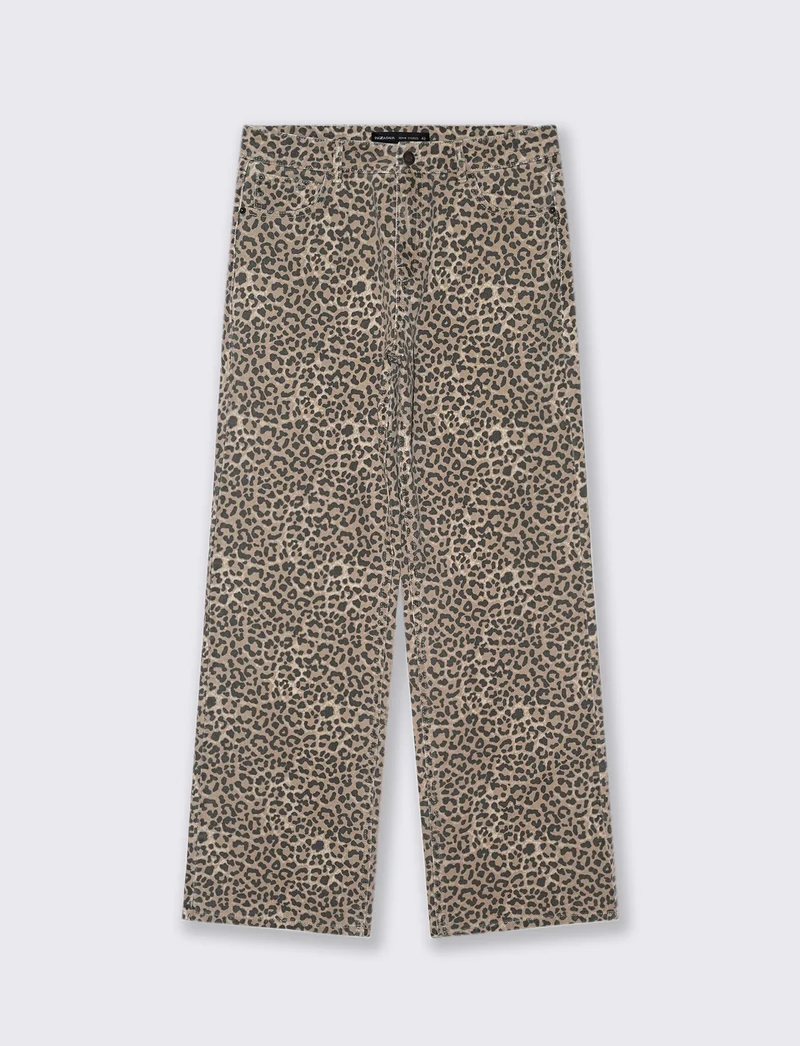 JEANS CON STAMPA ANIMALIER - var 1