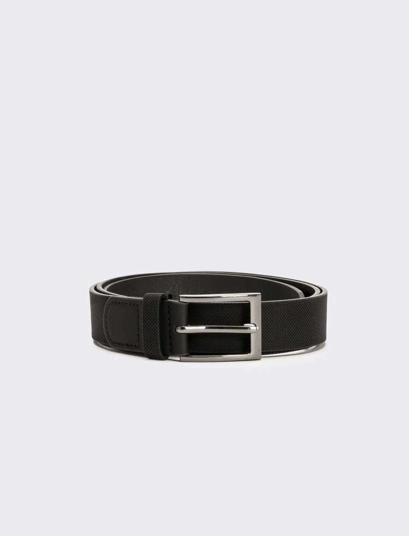 Cintura uomo fusto stampa geometrica - Nero