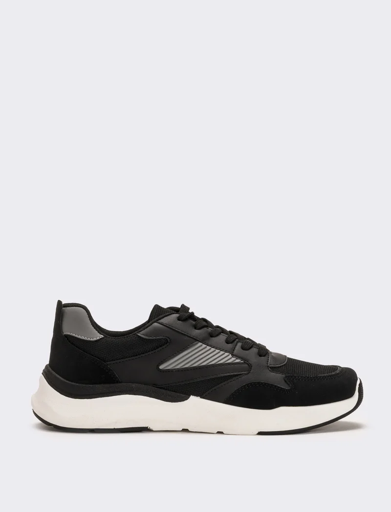 Scarpa stile retrò da uomo - Nero