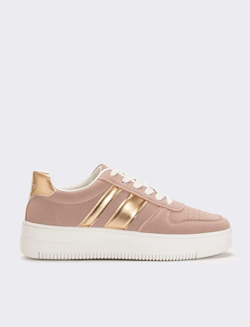 Sneakers monoclore da donna - Rosa