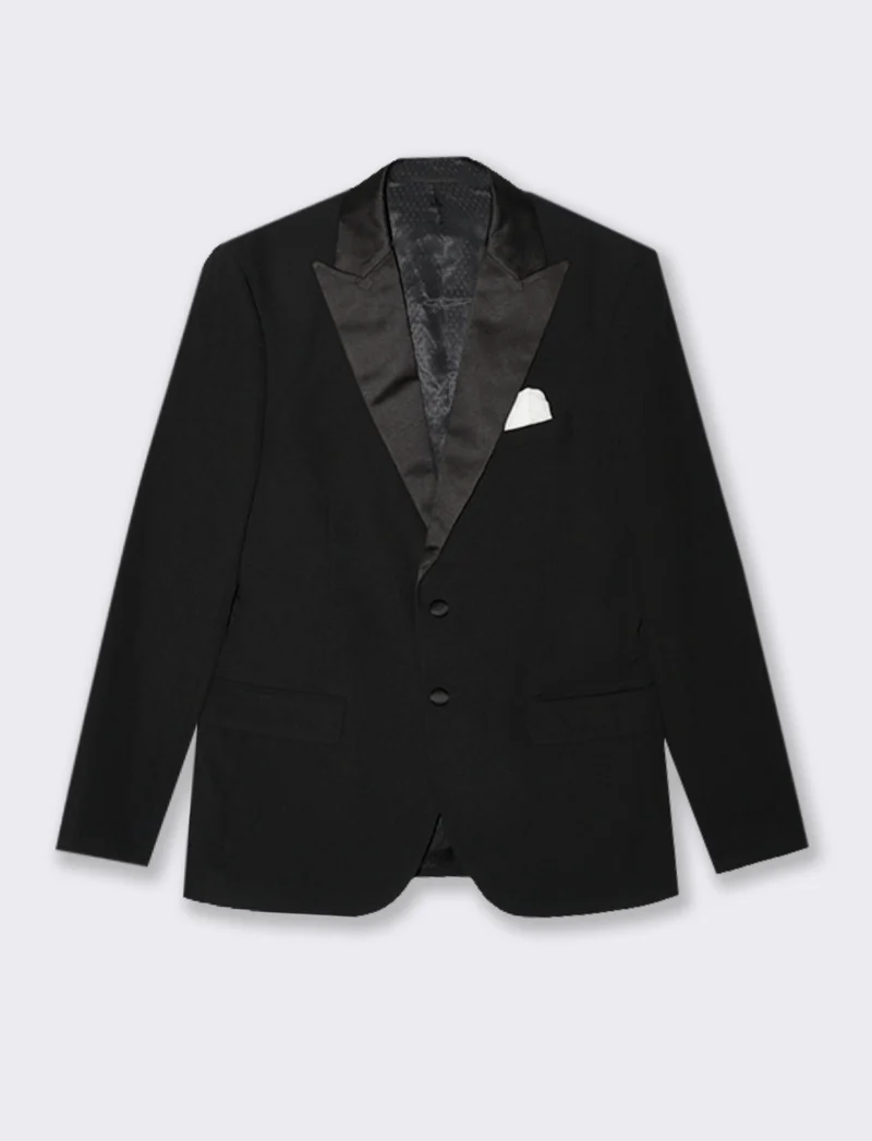 BLAZER DA SMOKING FORMAL FIT - Nero