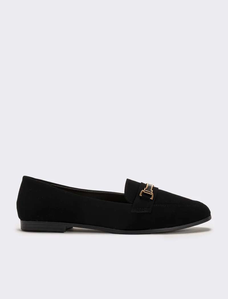 Ballerina con morsetto da donna - Nero