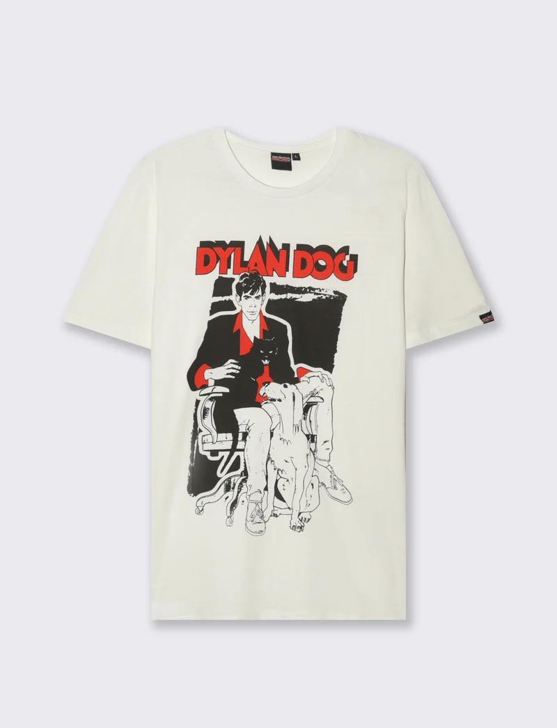T-SHIRT STAMPA DYLAN DOG - Bianco