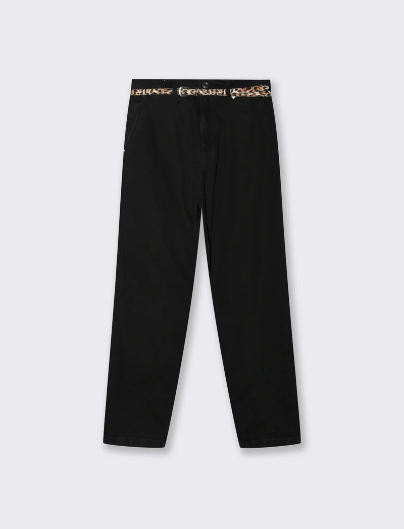 JEANS PAPERBAG - Nero