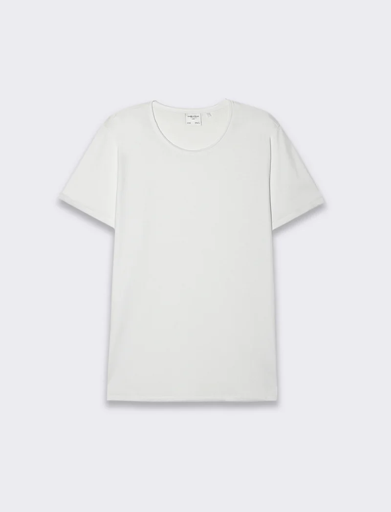 T-SHIRT ORLI TAGLIO VIVO REGULAR FIT - Bianco