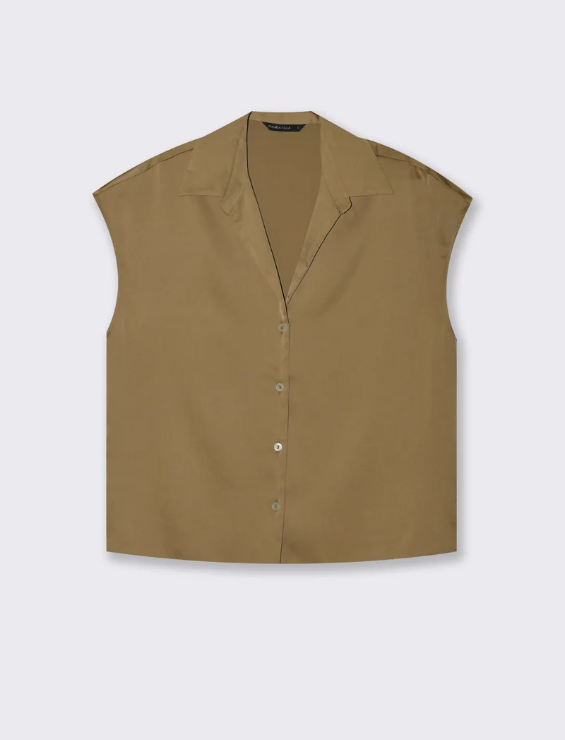 CAMICIA CON MANICHE AD ALETTA - Kaky 1