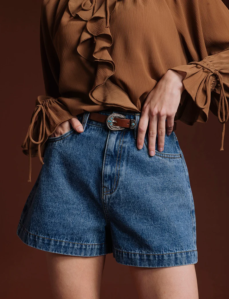 Short in denim - Denim