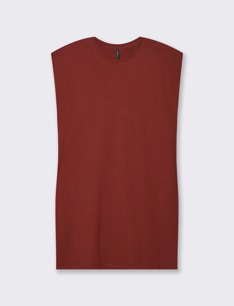 VESTITO CORTO - Marrone bruciato