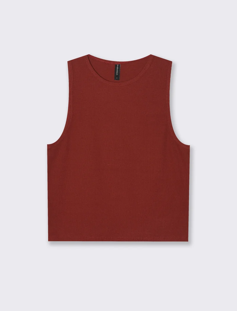 TOP BASICO - Marrone bruciato