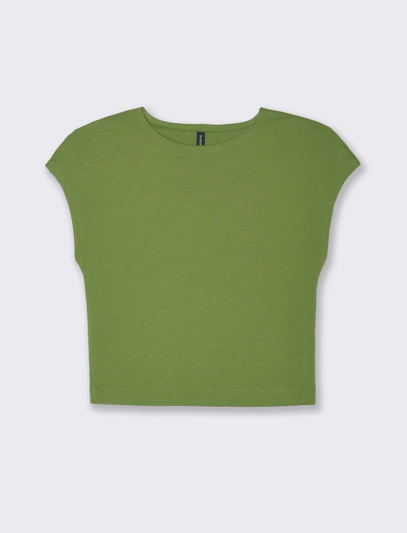 T-SHIRT CROP - Verde