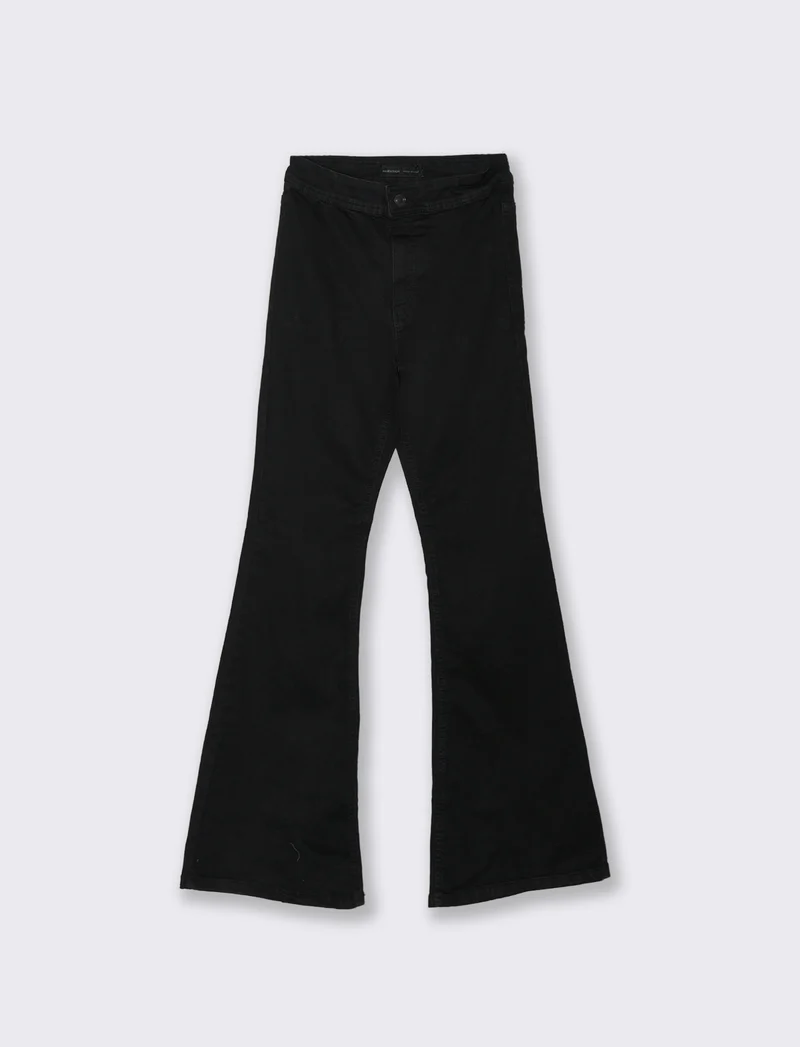 JEANS BOOTCUT HIGH WAIST - Nero