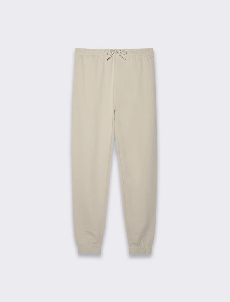 PANTALONI JOGGER BASIC IN FELPA - Grigio ghiaccio