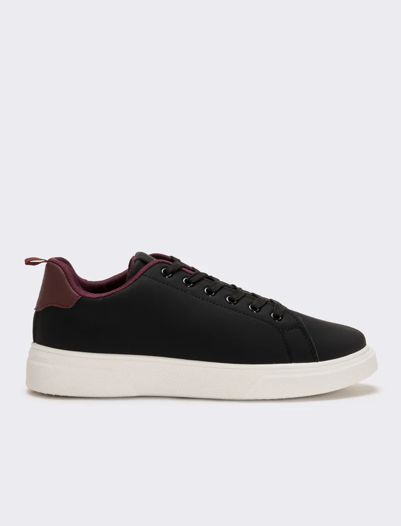 Sneakers con fodera a contrasto da uomo - Nero